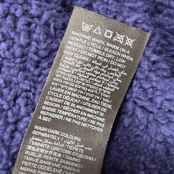 Julipa Butterfly Fleece Navy Blue Pink Jacket Women's Size 16 NWT - Picture 9 of 13